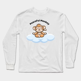 Peaceful Monkey Long Sleeve T-Shirt